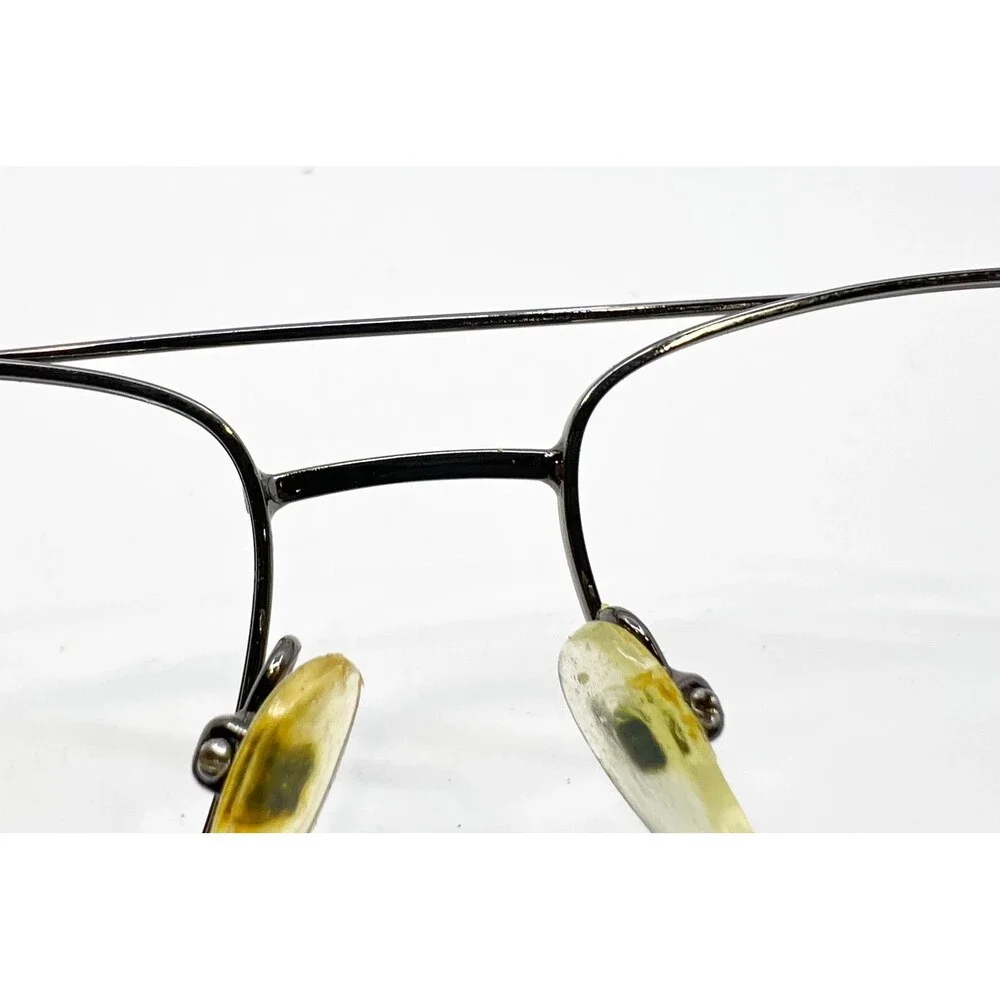 PRO1526 Eyeglass Frames Mens Gunmetal Aviator Double Bridge 56-16-145